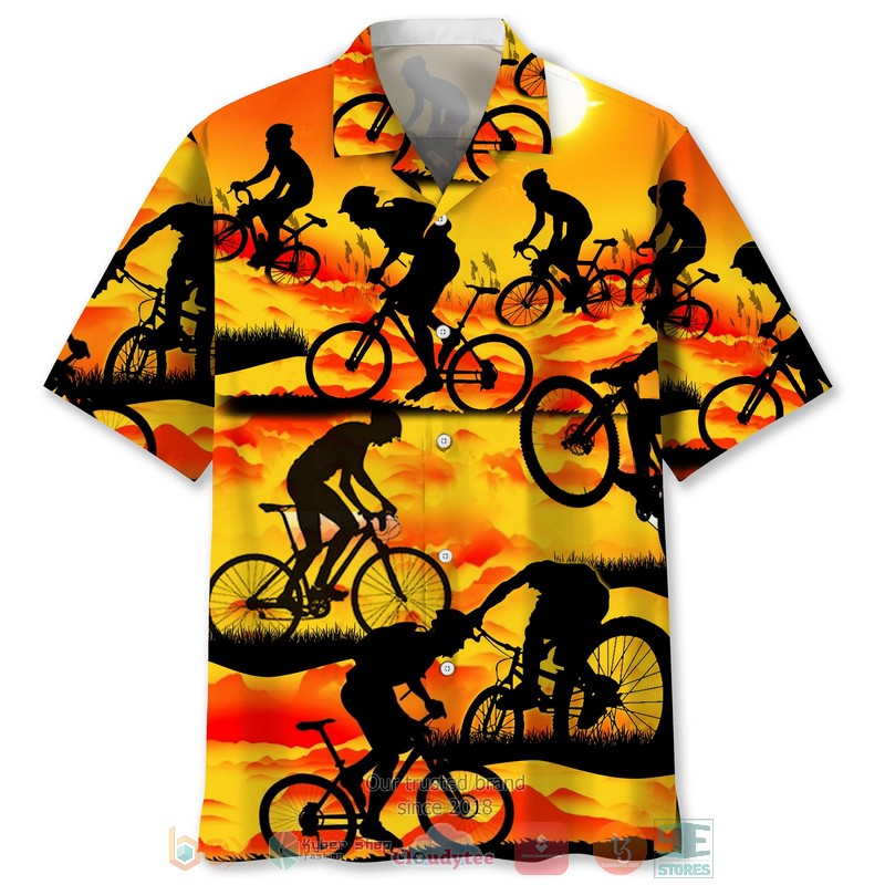 Cycling Sunshine Hawaiian Shirt