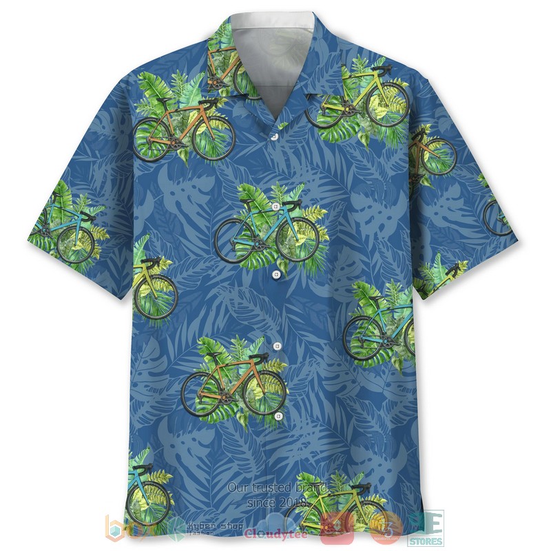 Cycling Tropical Nature Hawaiian Shirt