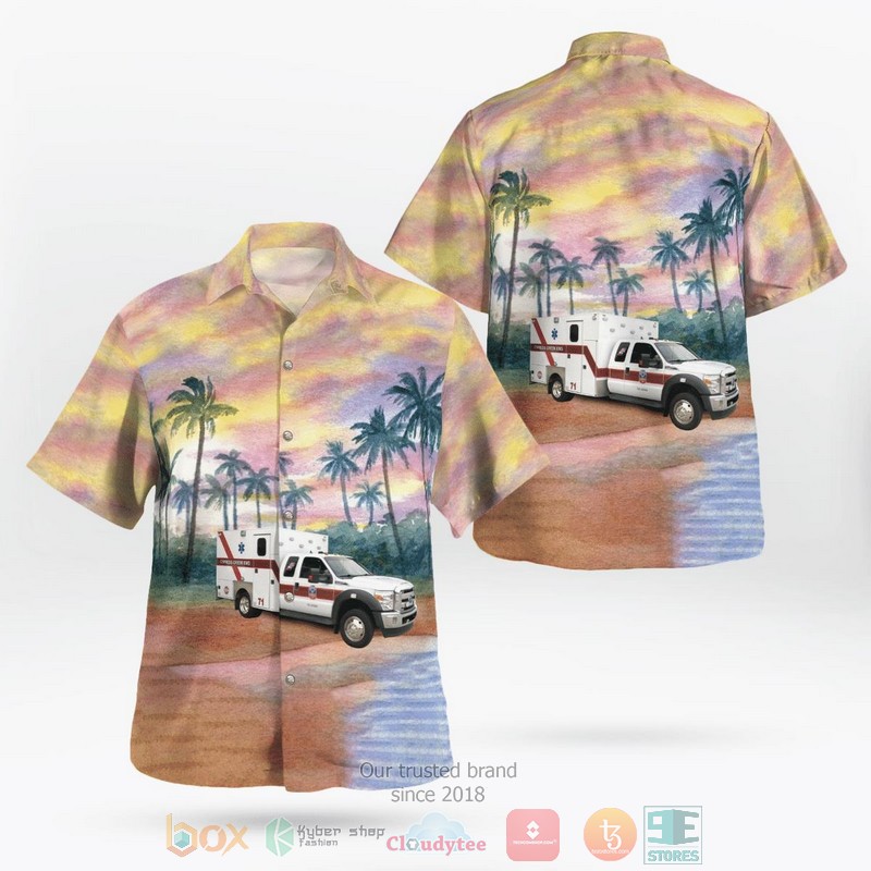 Cypress Creek Ems Texas Ambulance Hawaiian Shirt