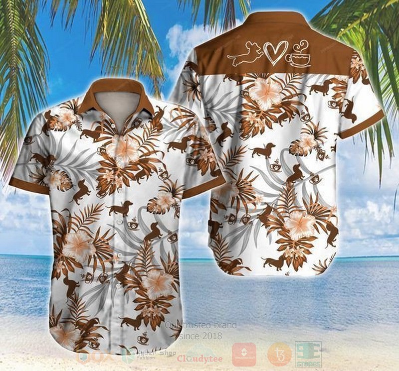 Dachshund Short Sleeve Hawaiian Shirt