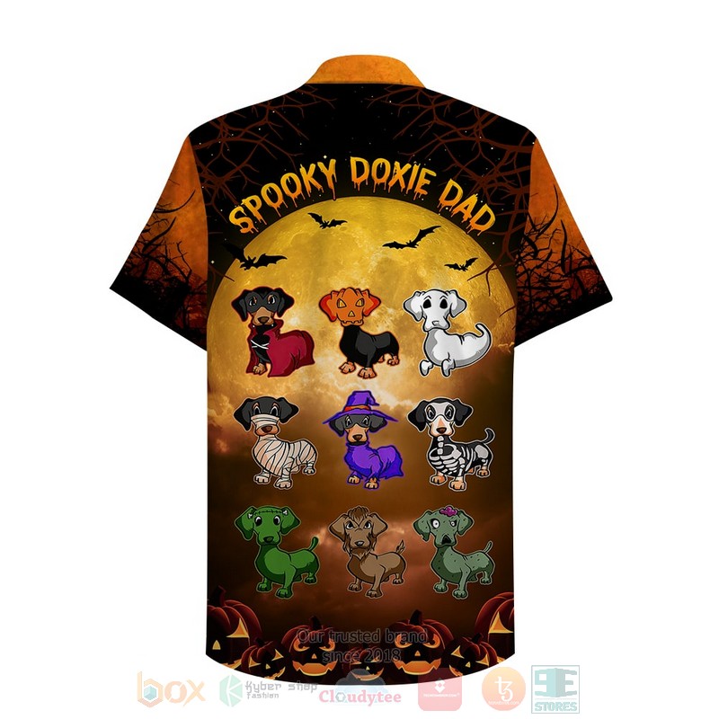 Dachshund Spooky Doxie Dad Hawaiian Shirt