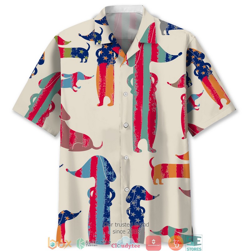 Dachshund Usa Hawaiian Shirt