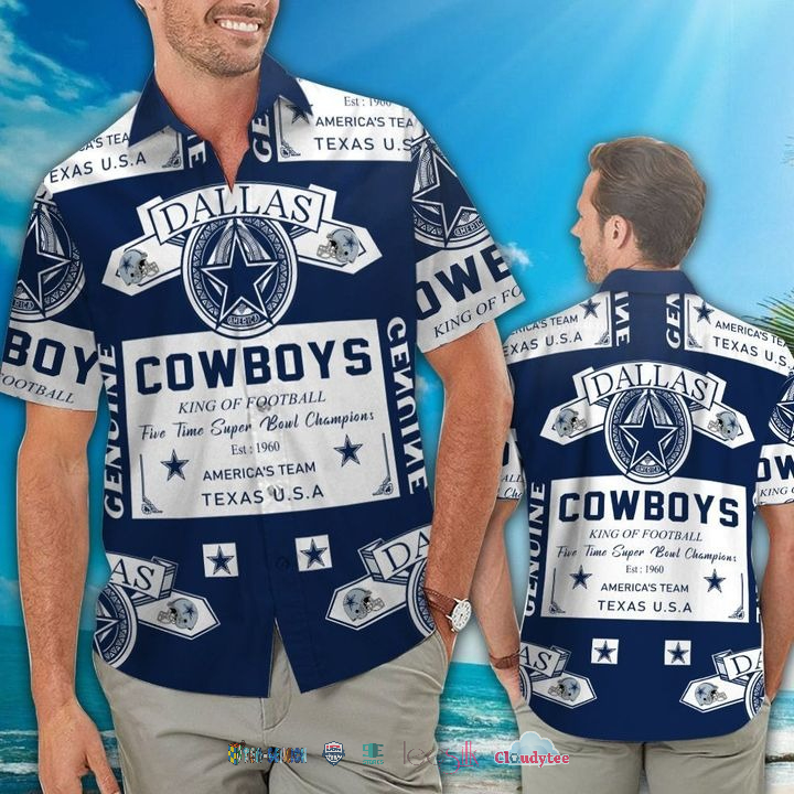 Dallas Cowboys King Of Football Americas Team Hawaiian Shirt