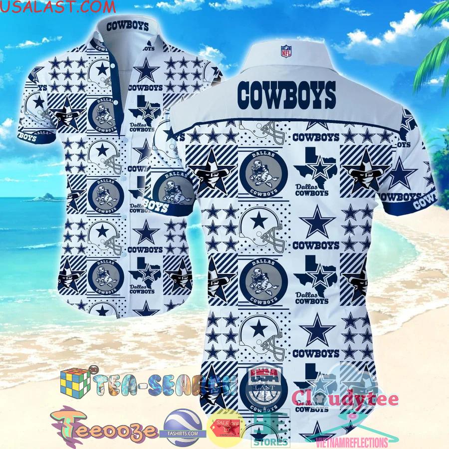 Dallas Cowboys Nfl All Symbol Hawaiian Shirt