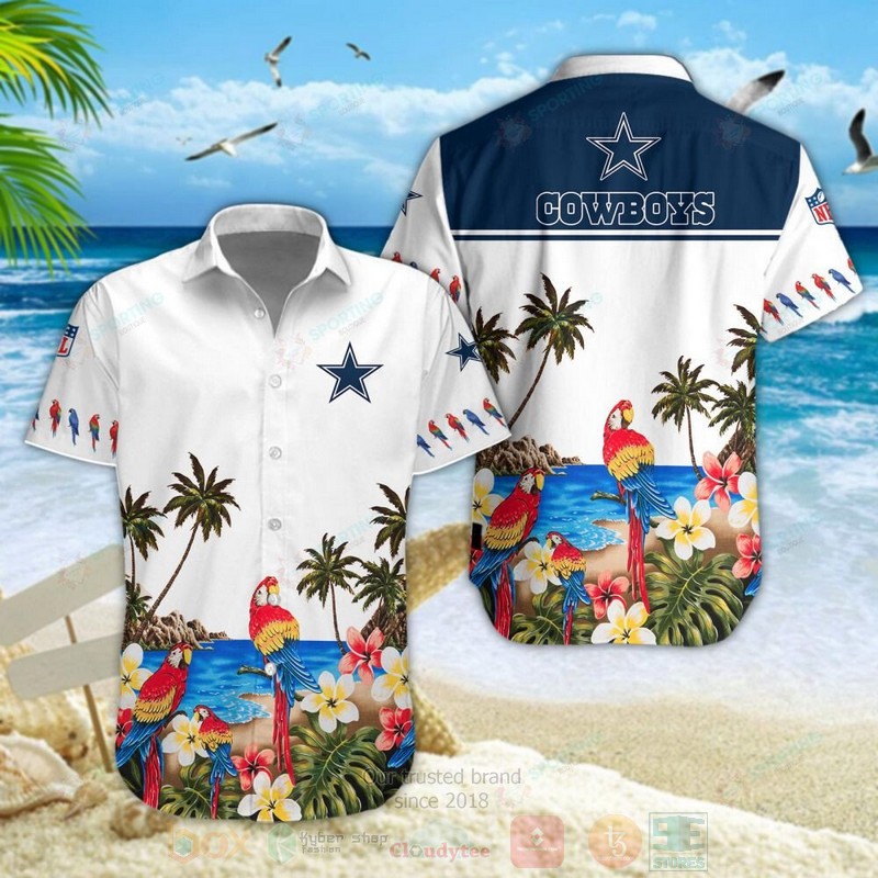 Dallas Cowboys Nfl Parrot Hawaiian Shirt