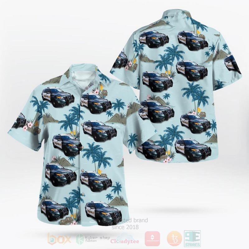 Dania Beach Broward County Florida Broward County Sheriff Office Dania Beach District Offices Ford Police Interceptor Utility Hawaiian Shirt