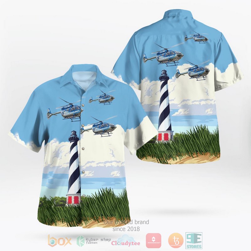 Dare County Medflight Airbus Helicopters H145 Ec145T2 N401Mf Hawaiian Shirt