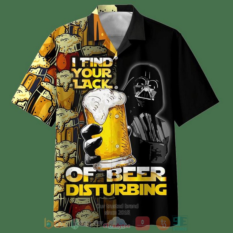 Darth Vader I Find Your Lack Of Beer Disturbing Hawaiian Shirt