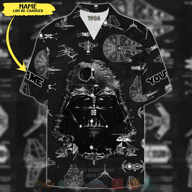 Darth Vader Star Wars Custom Name Hawaiian Shirt