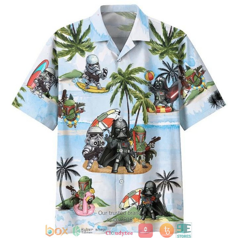 Darth Vader Summer Time 3 Short Sleeve Hawaiian Shirt