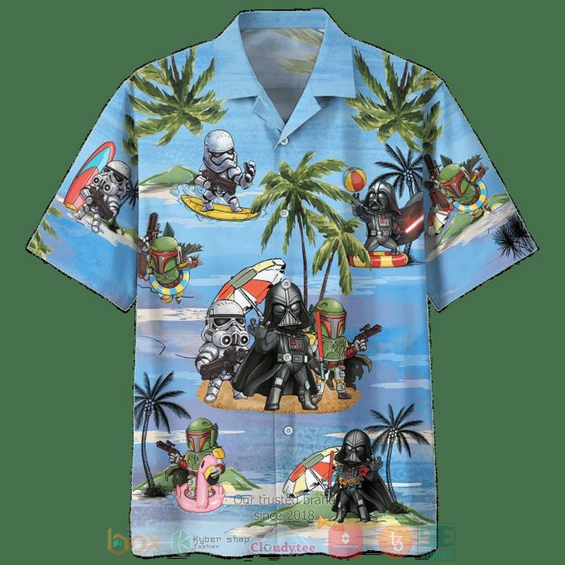 Darth Vader Summer Time Blue Hawaiian Shirt