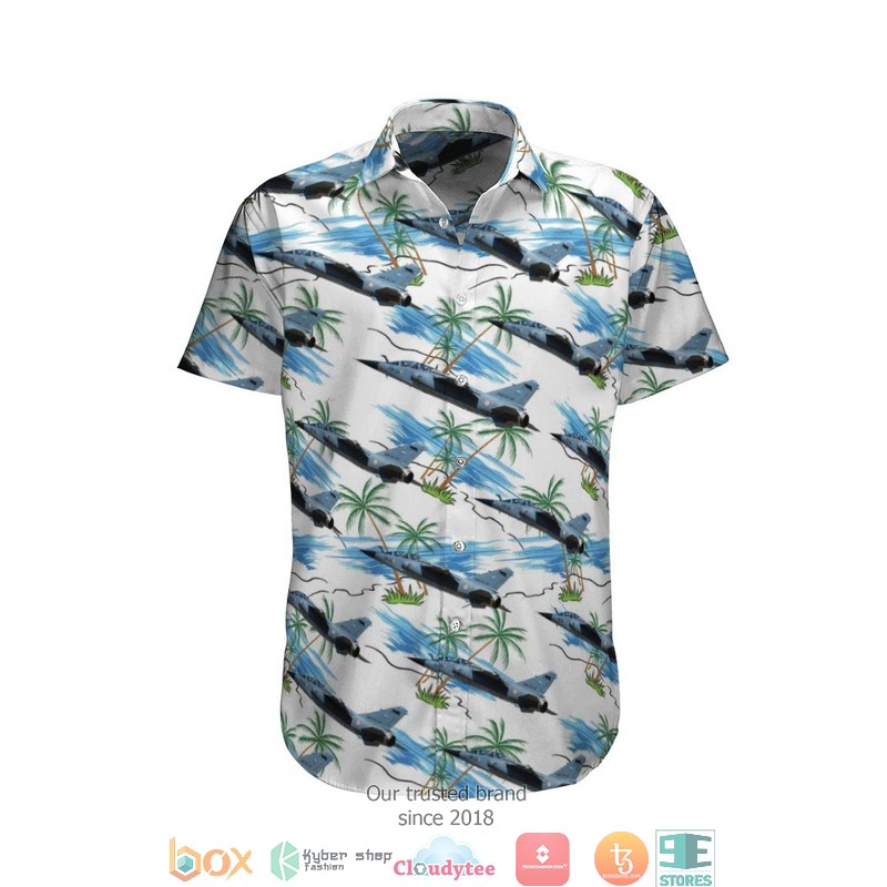 Dassault Mirage F1 French Air Force Short Sleeve Hawaiian Shirt