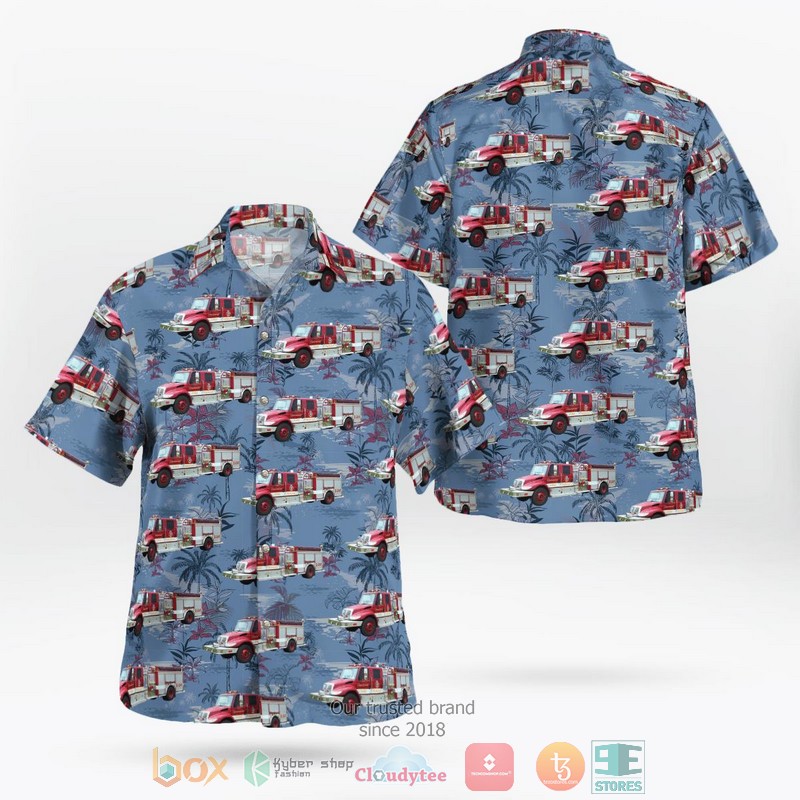 Davenport Florida Davenport Fire Department Hawaiian Shirt