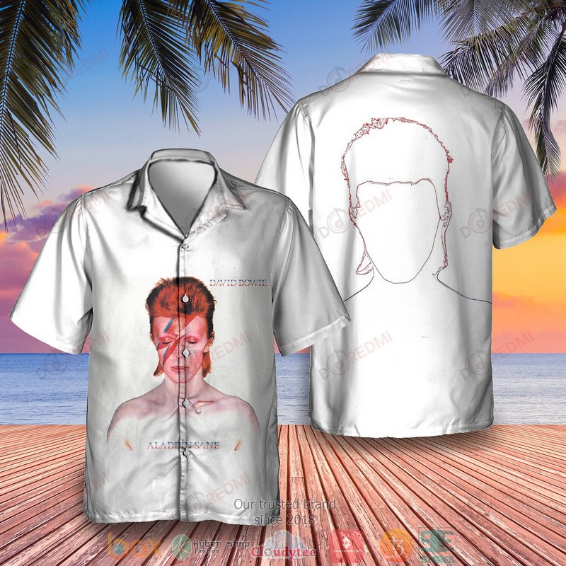 David Bowie Aladdin Sane Hawaiian Shirt