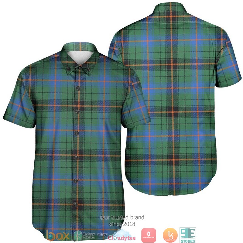 Davidson Ancient Tartan Short Sleeve Hawaiian Shirt