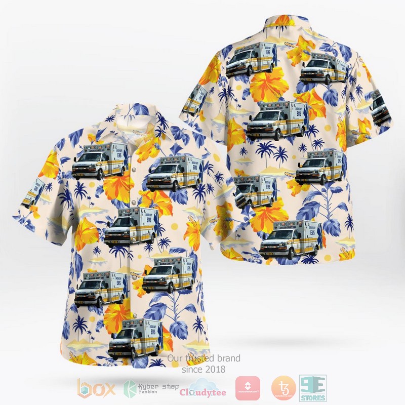 Davidson County Lexington North Carolina Davidson County Ems Hawaiian Shirt