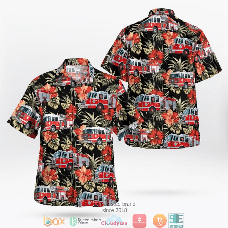 Daytona Beach Fire Department Florida Hawaiian Shirt