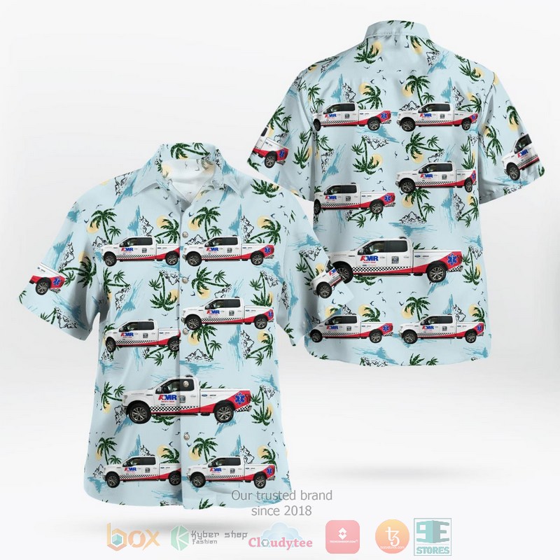 Daytona Beach Florida Amr Nascar Safety Team Hawaiian Shirt