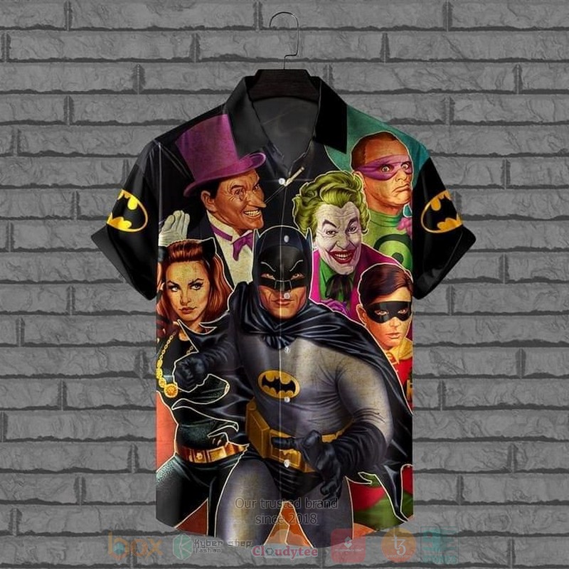 Dc Comics Batman Color Short Sleeve Hawaiian Shirt