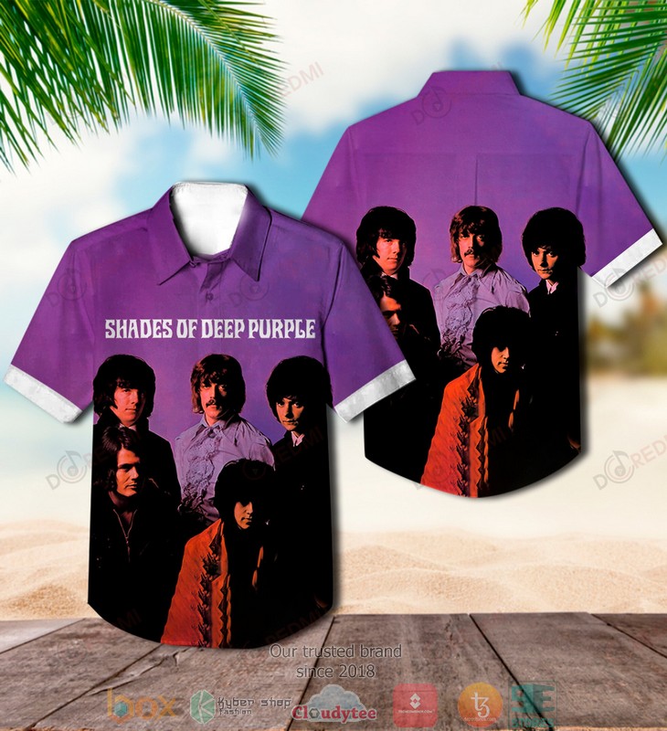 Deep Purple Band Shades Of Deep Purple Hawaiian Shirt