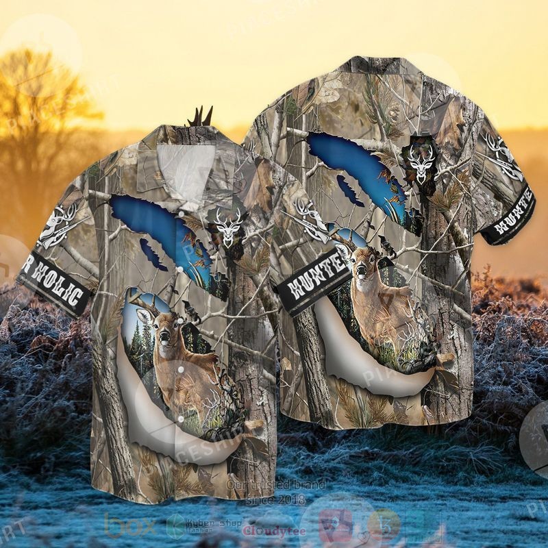 Deer Hunter Short Sleeve Hawaiian Shirt