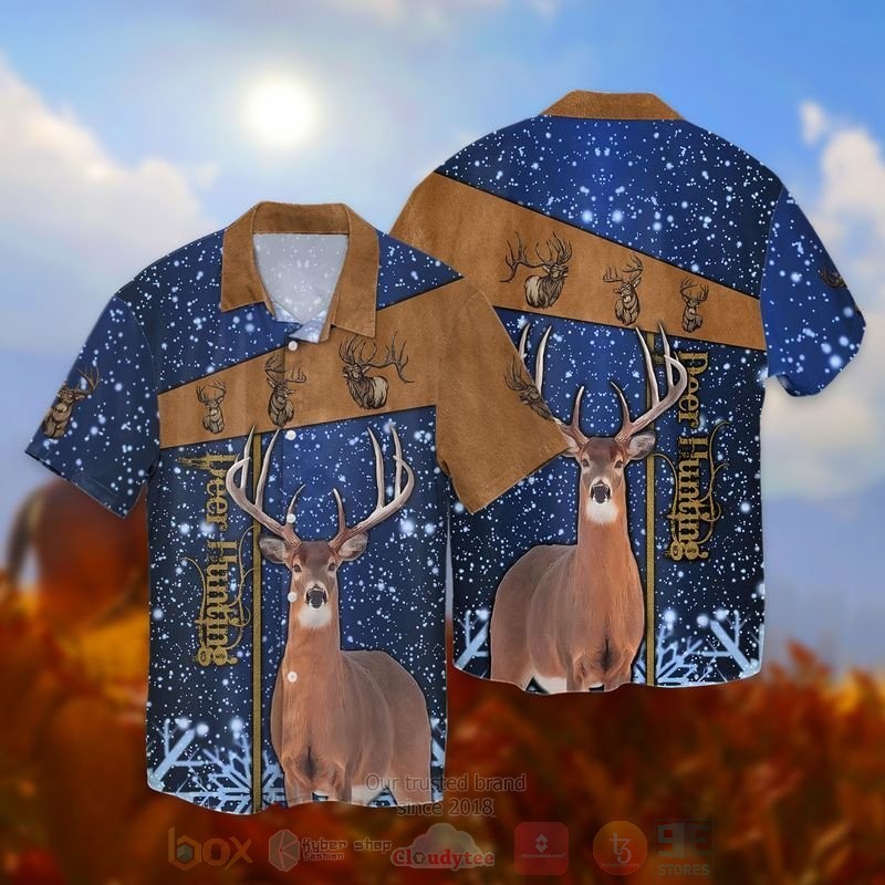 Deer Hunting Short Sleeve Hawaiian Shirt