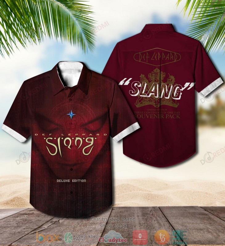 Def Leppard Slang Short Sleeve Hawaiian Shirt