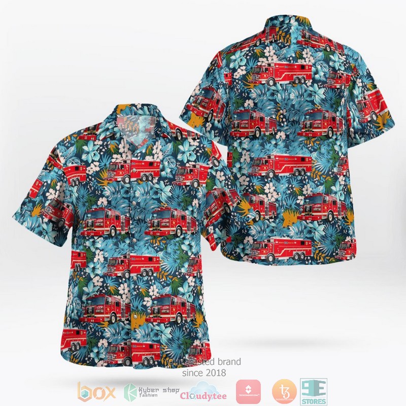 Dekalb County Fire Rescue Department Georgia Fleet Hawaiian Shirt