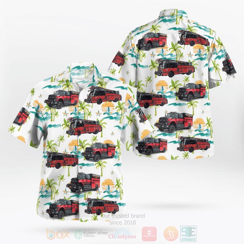 Del City Fire Department Del City Oklahoma Hawaiian Shirt