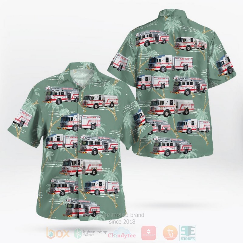 Deland Volusia County Florida Volusia County Fire Services Hawaiian Shirt