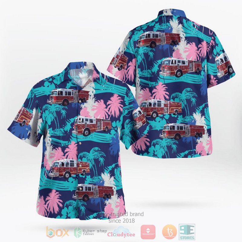 Delaware Ellendale Fire Company Hawaiian Shirt