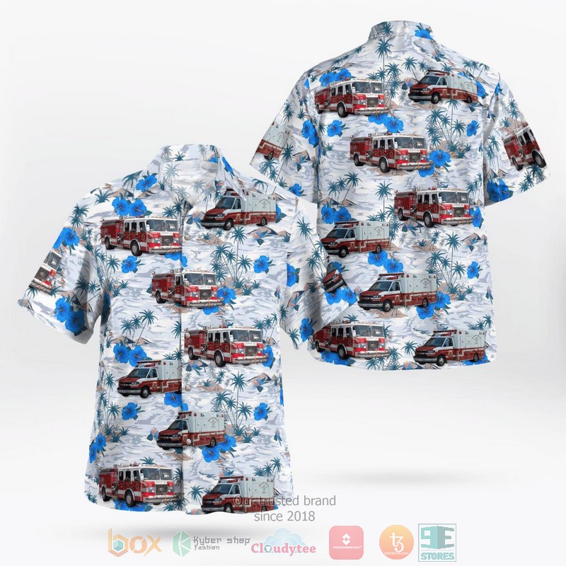 Delaware Holloway Terrace Fire Co Hawaiian Shirt