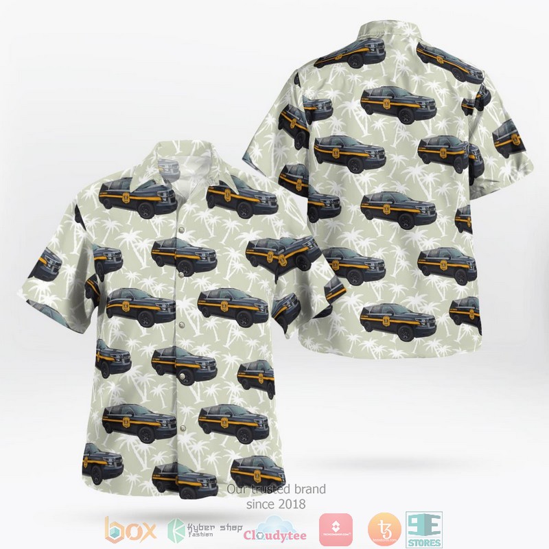 Delaware State Police Chevrolet Tahoe Hawaiian Shirt