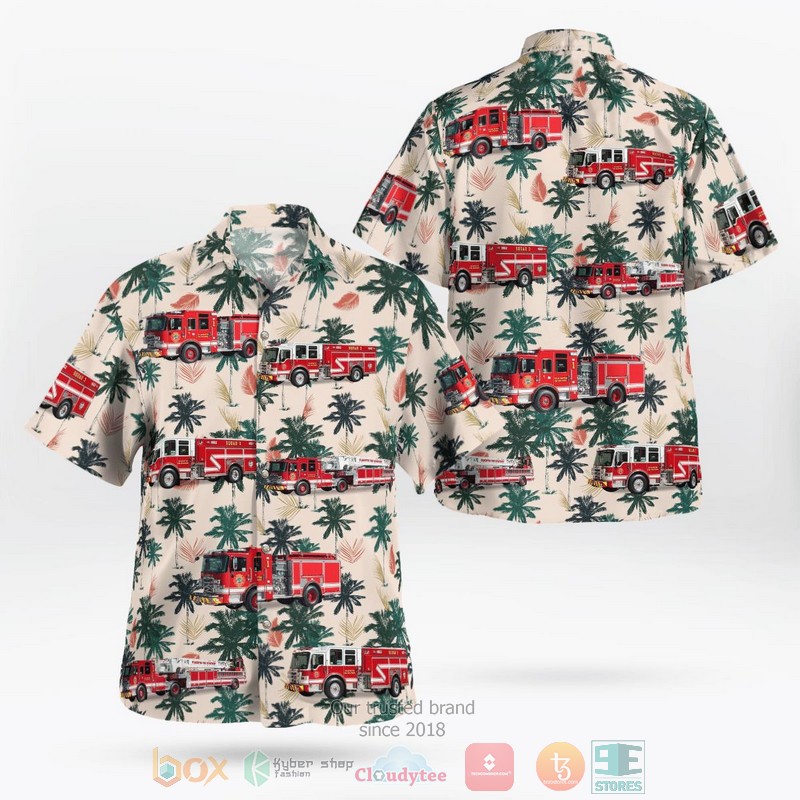 Delaware Wilmington Fire Department Hawaiian Shirt