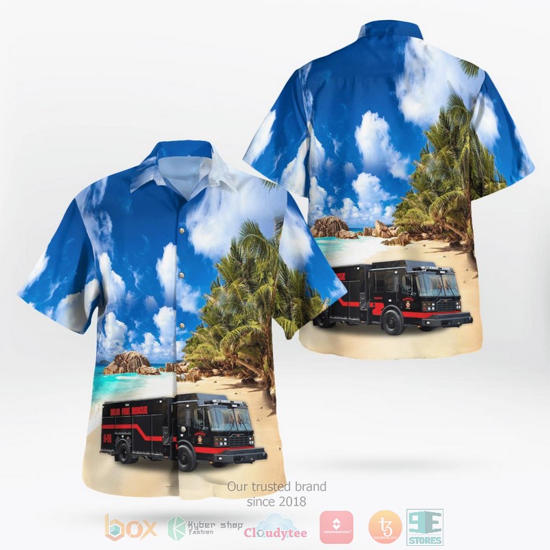 Delhi La Fire Department Hawaiian Shirt