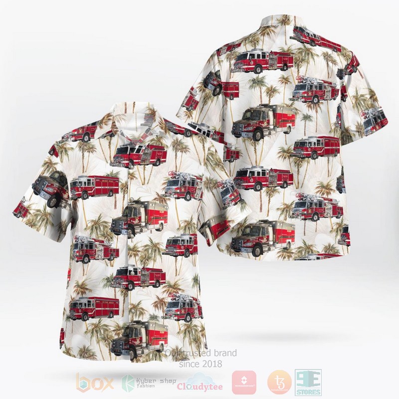 Delray Beach Palm Beach County Florida Delray Beach Fire Rescue Hawaiian Shirt