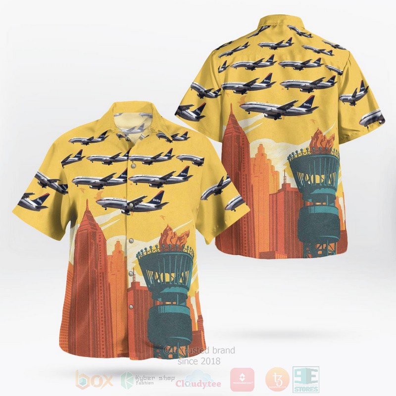 Delta Express Boeing 737 232 Hawaiian Shirt