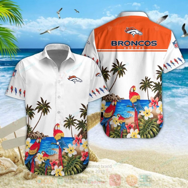 Denver Broncos Nfl Parrot Hawaiian Shirt