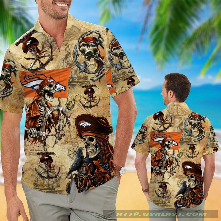 Denver Broncos Pirates Aloha Hawaiian Shirt