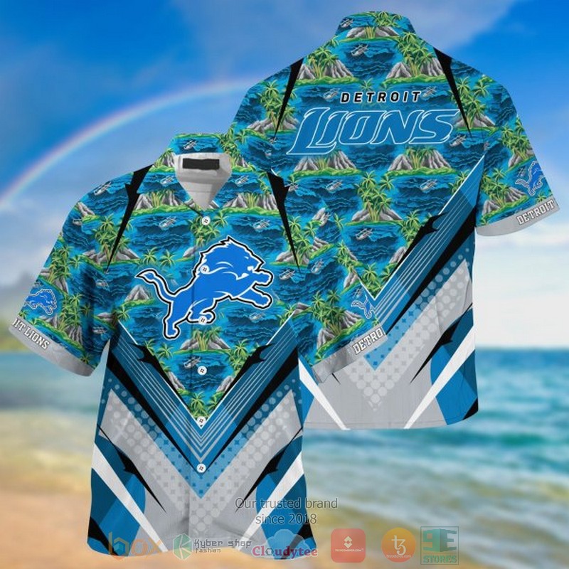 Detroit Lions Nfl Island Hawaiian Shirt