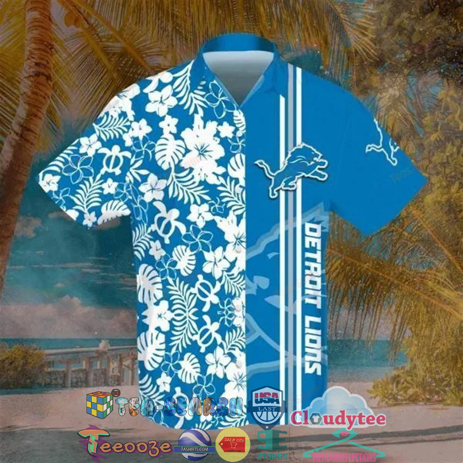 Detroit Lions Nfl Tropical Ver 1 Hawaiian Shirt