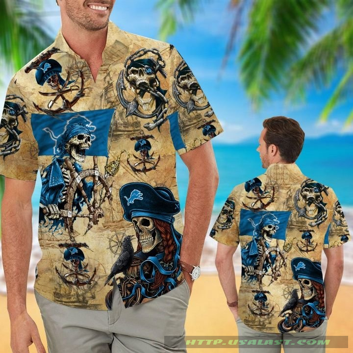 Detroit Lions Pirates Aloha Hawaiian Shirt