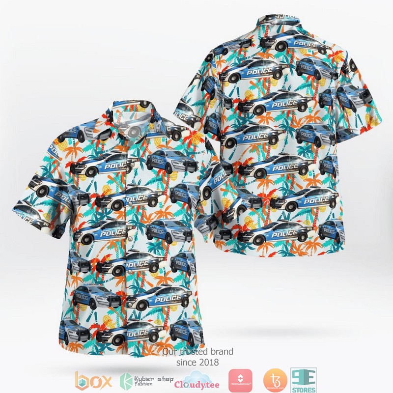 Detroit Police Department Vehicles Hawaiian Shirt