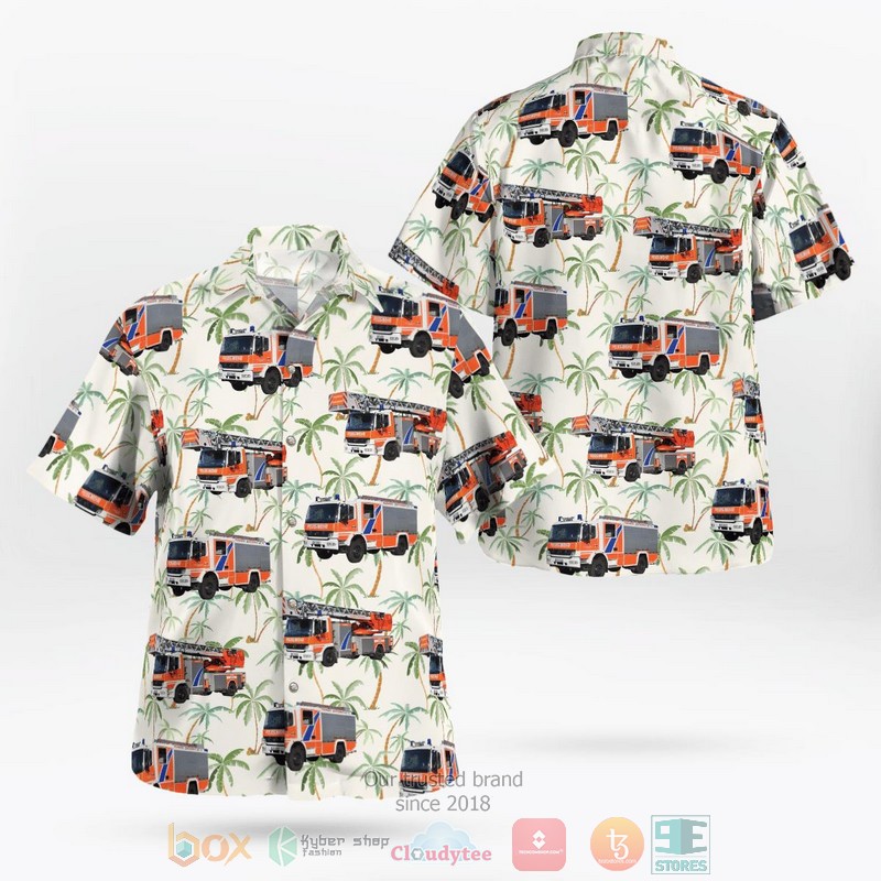 Dietzenbach Germany Freiwillige Feuerwehr Dietzenbach Volunteer Fire Brigade Hawaiian Shirt