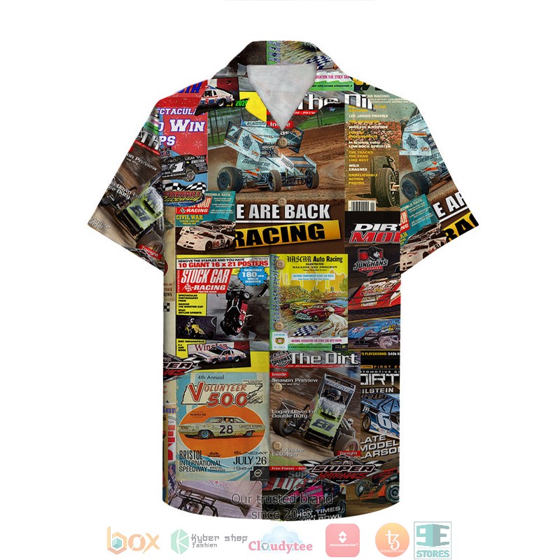 Dirt Track Racing Magazine Hawaiian Shirt