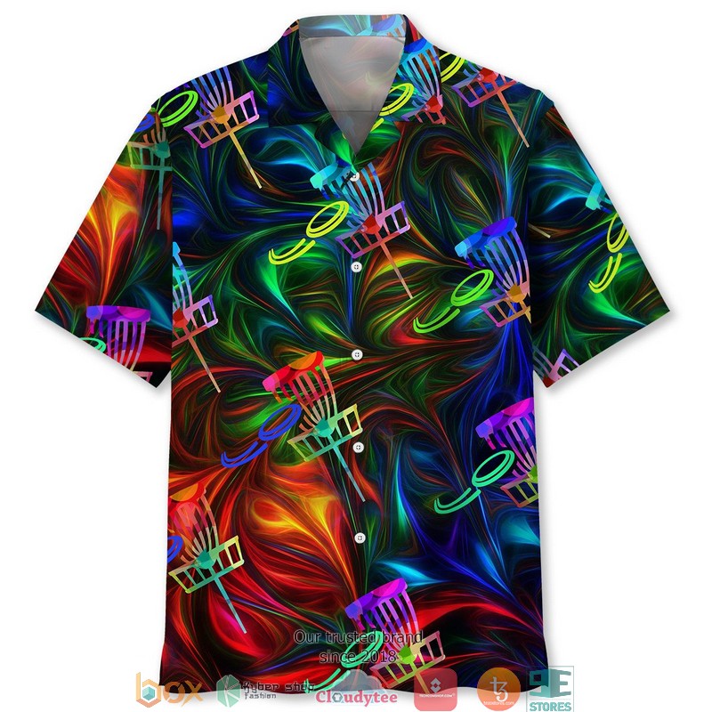 Disc Golf Color Hawaiian Shirt - HomeFavo