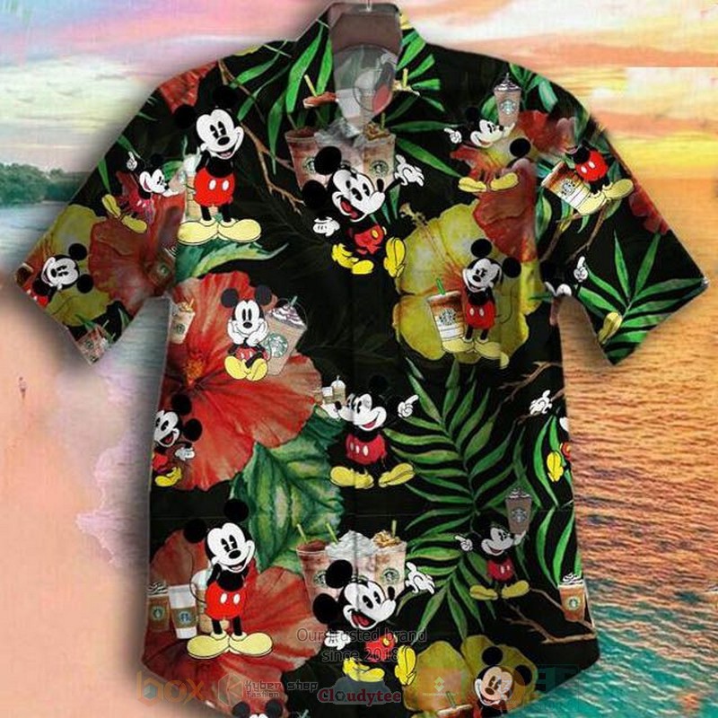 Disney Mickey Mouse Short Sleeve Hawaiian Shirt 2