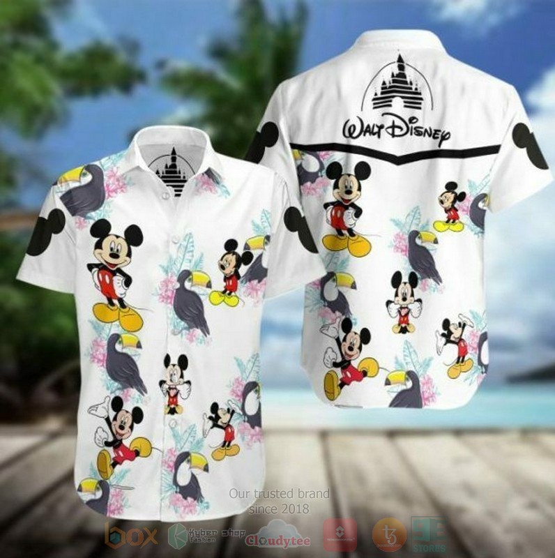 Disney Mickey Mouse Summer Short Sleeve Hawaiian Shirt