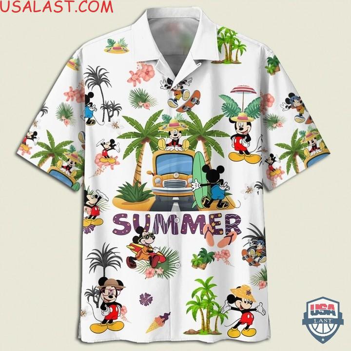 Disney Mickey Mouse Summer Time Hawaiian Shirts