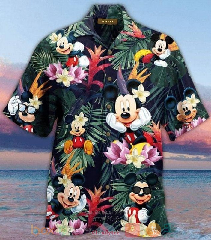 Disney Mickey Mouse Tropical Hawaiian Shirt